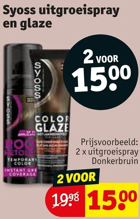 Promotie: Uitgroeispray en glaze