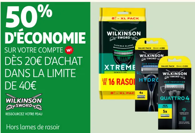 Offre: Wilkinson Sword Xtreme Sensitive, Hydro