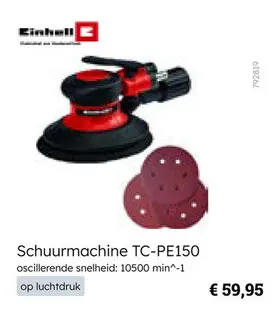 Aanbieding: Schuurmachine TC-PE150