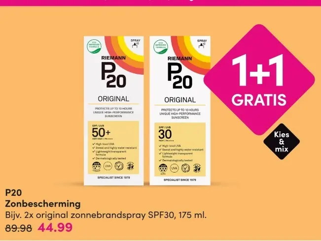 Aanbieding: P20 Zonbescherming