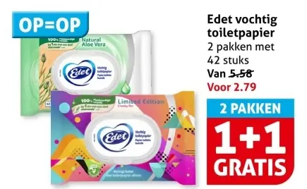 Aanbieding: Vochtig toiletpapier