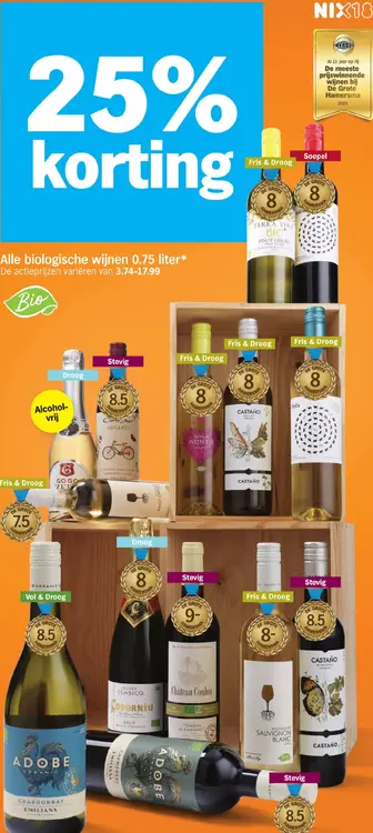 Aanbieding: Biologische wijnen