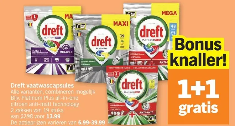 Promotie: Vaatwascapsules