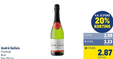 Aanbieding: André Gallois Brut