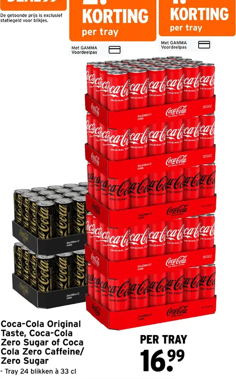 Aanbieding: Coca-Cola Original Taste, Coca-Cola Zero Sugar of Coca Cola Zero Caffeine/Zero Sugar