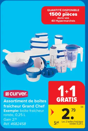 Offre: Assortiment de boîtes fraîcheur Grand Chef