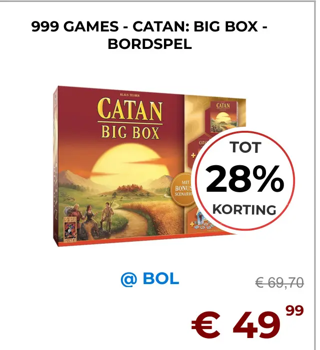 Aanbieding: Catan: big box - bordspel