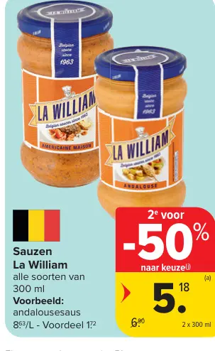 Promotie: Sauzen La William