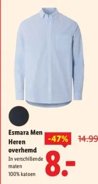 Aanbieding: Esmara Men Heren overhemd