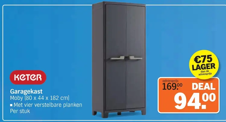 Aanbieding: Keter Garagekast Moby