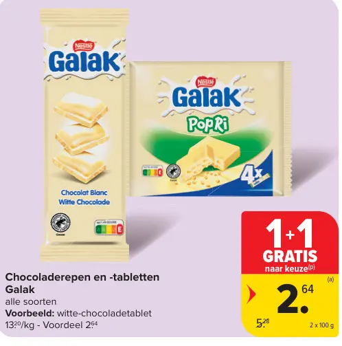 Promotie: Chocoladerepen en -tabletten