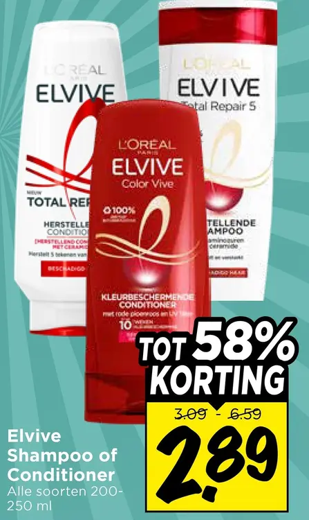 Aanbieding: Elvive Shampoo of Conditioner
