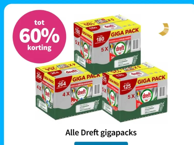 Aanbieding: Dreft gigapacks