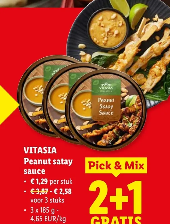 Promotie: Peanut satay sauce