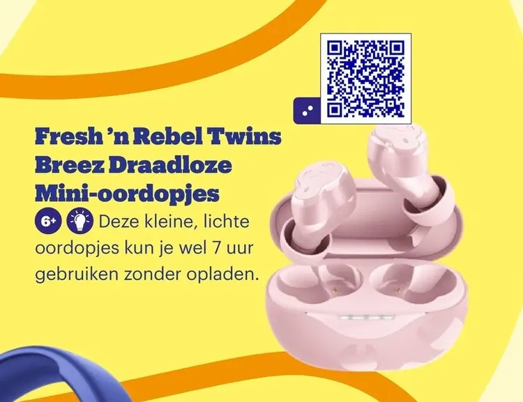 Aanbieding: Fresh 'n Rebel Twins Breez Draadloze Mini-oor