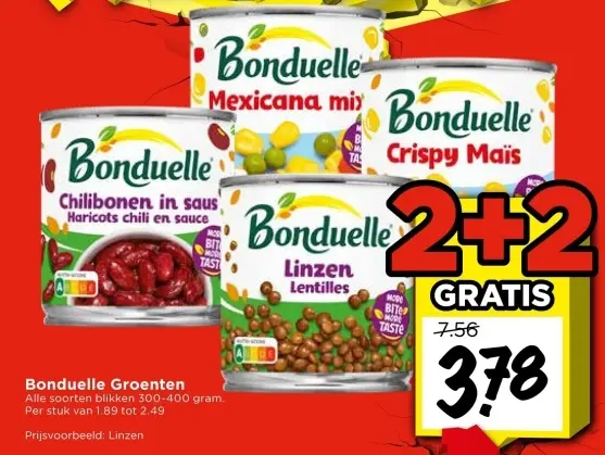 Aanbieding: Bonduelle Groenten