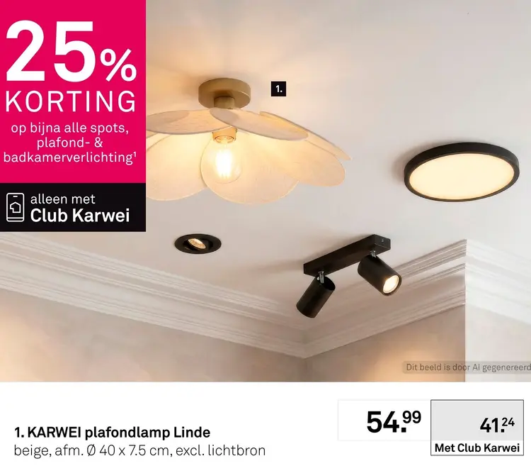 Aanbieding: Plafondlamp Linde