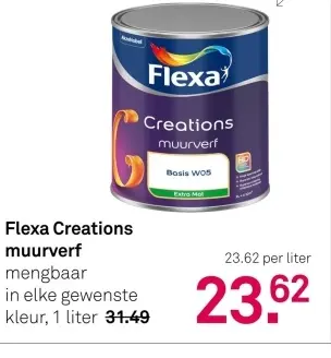 Aanbieding: Flexa Creations muurverf