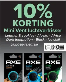 Promotie: AXE Luchtverfrisser Mini Vent Ice Chill