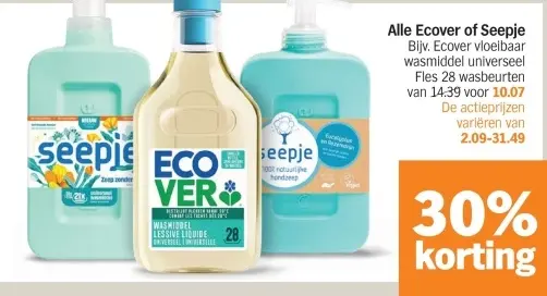 Aanbieding: Ecover of Seepje