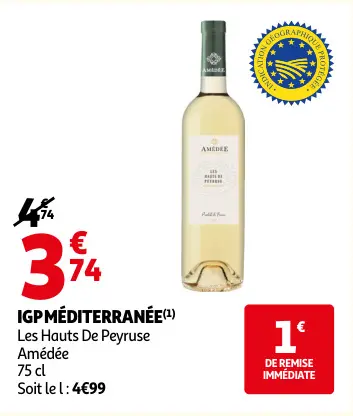Promotie: IGP MÉDITERRANÉE Les Hauts De Peyruse Amédée