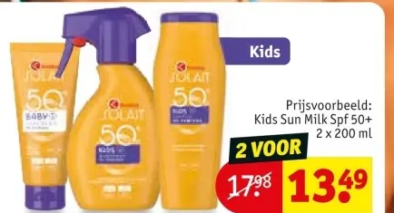 Aanbieding: Kids Sun Milk Spf 50+