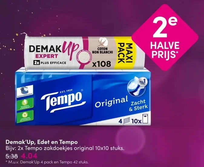 Aanbieding: Demak'Up, Edet en Tempo
