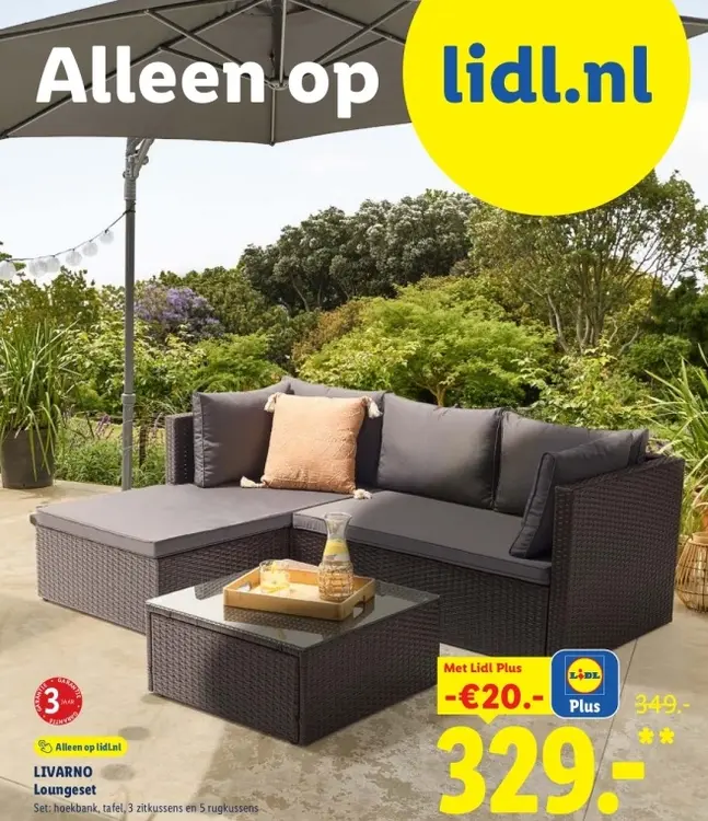 Aanbieding: LIVARNO Loungeset