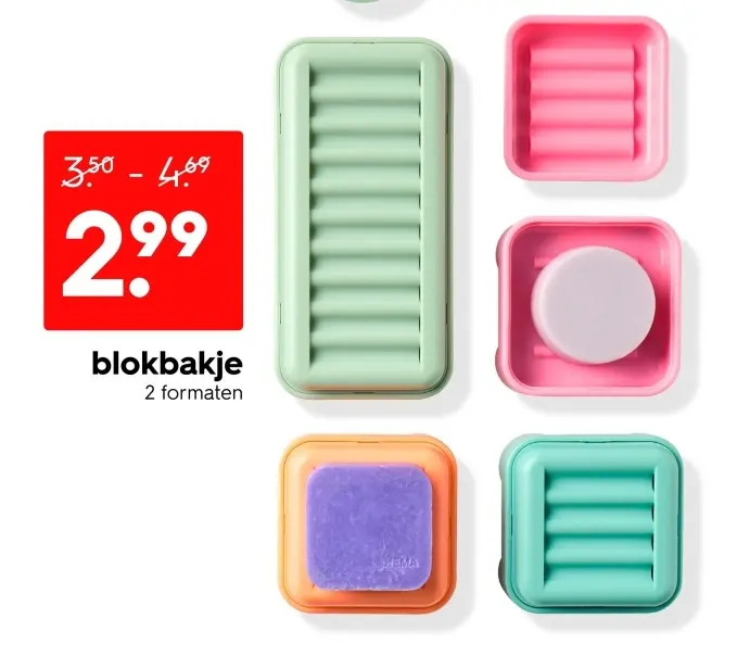 Aanbieding: blokbakje
