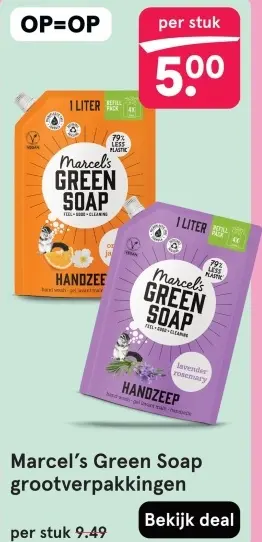 Aanbieding: Green Soap grootverpakkingen