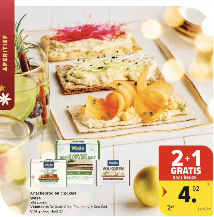 Promotie: Knäckebröd en crackers