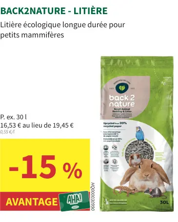 Offre: Back2nature - litière