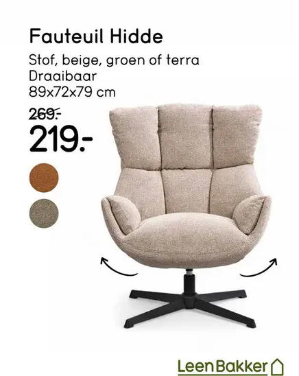 Aanbieding: Fauteuil Hidde