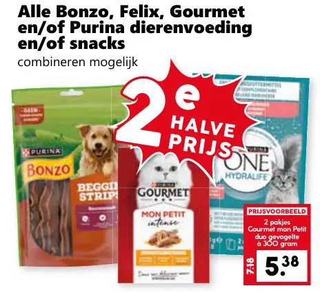 Aanbieding: Dierenvoeding en/of snacks