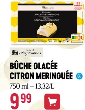 Offre: Bûche glacée citron meringuée