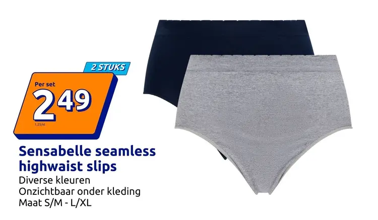 Promotie: Sensabelle seamless highwaist slips