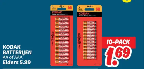 Aanbieding: Kodak batterijen