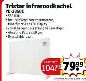 Promotie: Infraroodkachel