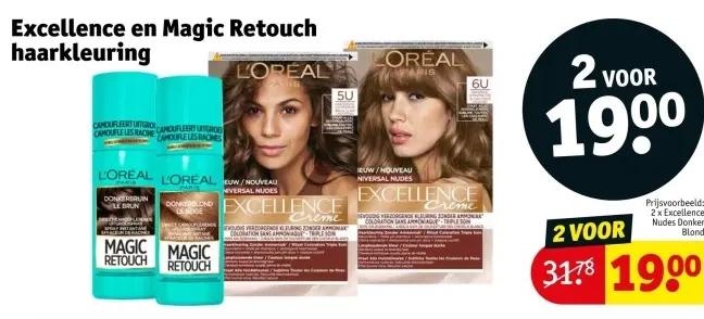 Promotie: Excellence en Magic Retouch haarkleuring