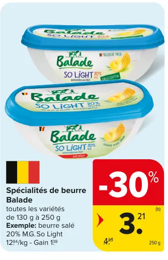 Offre: Spécialités de beurre
