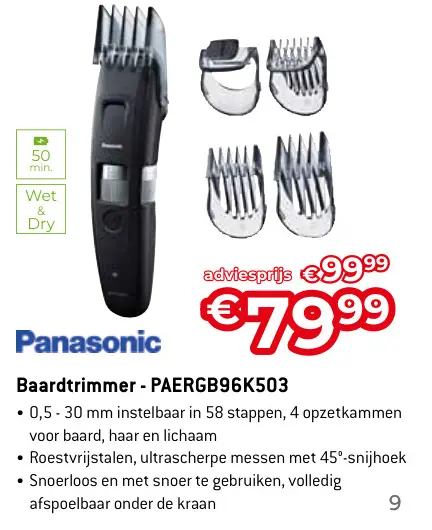 Promotie: Baardtrimmer - PAERGB96K503