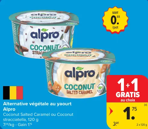 Offre: Alternative végétale au yaourt