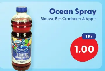 Aanbieding: Ocean Spray Blauwe Bes Cranberry & Appel