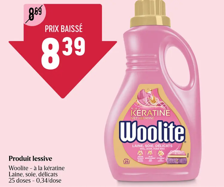 Offre: Woolite à la kératine