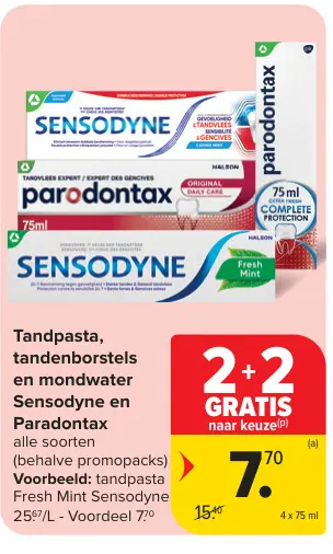 Promotie: Tandpasta, tandenborstels en mondwater