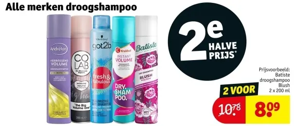 Aanbieding: Alle merken droogshampoo