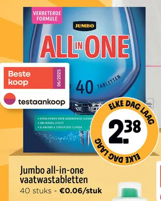 Promotie: All-in-one vaatwastabletten