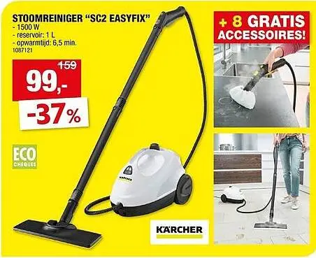 Promotie: Stoomreiniger "sc2 easyfix"