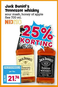 Aanbieding: Jack Daniel's Tennessee whiskey
