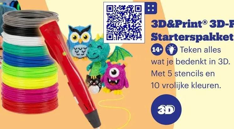 Promotie: 3D&Print 3D-Pen Starterspakket